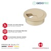 Gedotec Cable grommet desk made of sturdy ABS plastic, pack