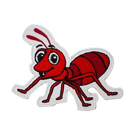 Parche de hormiga, parche de animal, lindo parche de hormiga, parche de rima de hormiga, parche de dibujos animados, apliques, parche bordado de rimas para niños, insignia de parche para coser para
