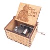 Davy Jones Locket Music Box Hand Crank Musical Box Carved