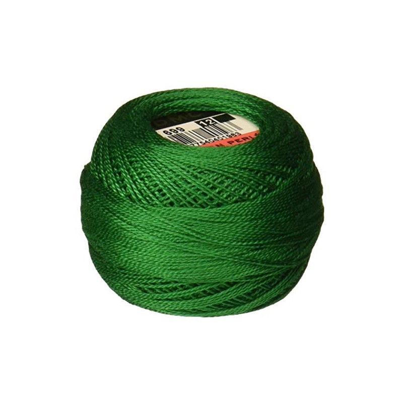DMC 116 12-699 Pearl Cotton Thread Balls, Green, Size 12