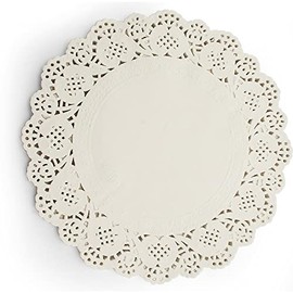 Neutral Umpire Paper Doilies White | Lace Paper Plates for Party Wedding Tableware Decoration | Doilies Lace Paper are Oil-Absorbing Disposable Double-Sided Baking Tools for Kitchen (125, 4.5 Inch)
