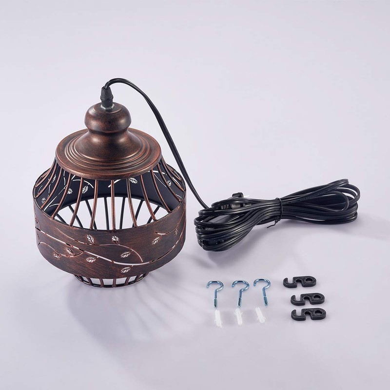 YLONG-ZS Vintage Hanging Lamp Plug in Pendant Lights,Hanging Lights with