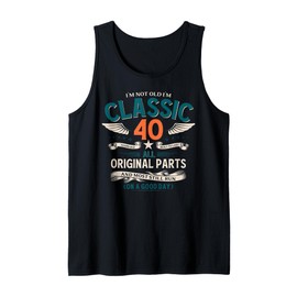 40th Birthday Man Gift 1985 I´m not Old I´m Classic Vintage Tank Top