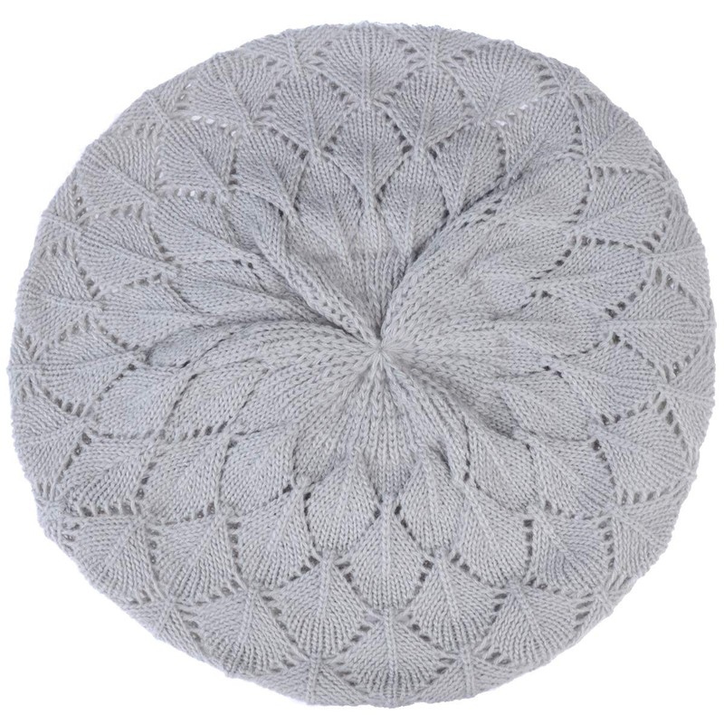 BYOS - Gorro de punto suave y ligero, Gris Plata
