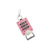 CGB Giftware | Bottle Opener Keyring | Pink | Drink