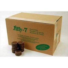 500 Count - Jiffy 7 Peat Soil Pellets Seed Starting Plugs - Full Case - Indoor Garden or Planter Pot Seed Starter System