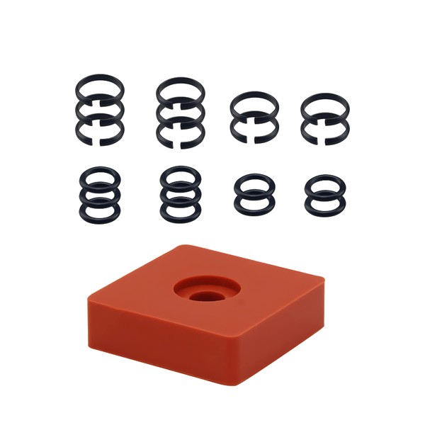 RURBRIN (10 Sets) 1/2" Impact Wrench Retaining Rings with O-Ring,