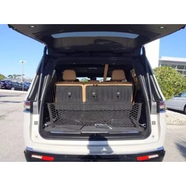 EACCESSORIES EA Rear Trunk Organizer Cargo Net for Jeep Wagoneer 2022-2025 – Envelope Style Black Color Cargo Net for SUV – Premium Mesh Elastic Car Trunk Organizer – Compatible with Grand Wagoneer L