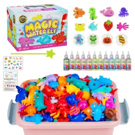 Magic Water Elf Toy Kit, Aqua Fairy Water Gel Kit with 12 Magic Gels, 12 Shape Molds, Christmas Toys Gifts for Kids Birthday Party Favors, DIY STEM Kits Kids Boys Girls Toys for Age 3-12(12 Colors)