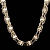 THE BLING KING Heavy 10mm 18k Gold Plated Cage Chain