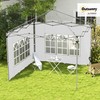 Outsunny Gazebo Side Panels with Window for 3x3(m) Pop Up