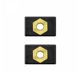 ZONADAH 10 pcs Kayak Rail Screw Nut Parts M6 Copper Sliding Nut Side Mount Slide Track Rail Fishing Rod Pole Holder Mounting Base for Kayak Boat Canoe