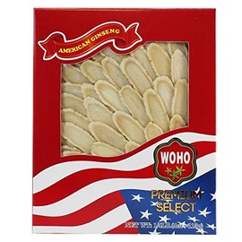 WOHO #128.4 American Ginseng Slice Jumbo 4 oz Box