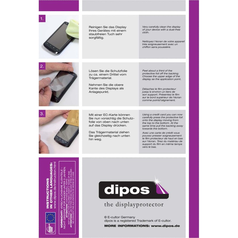 dipos I 2 x Clear Screen Protectors for Pritom P7