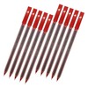 SAINO Softy Ballpoint Pens, RED, Fine Point (0.7mm), Pack of