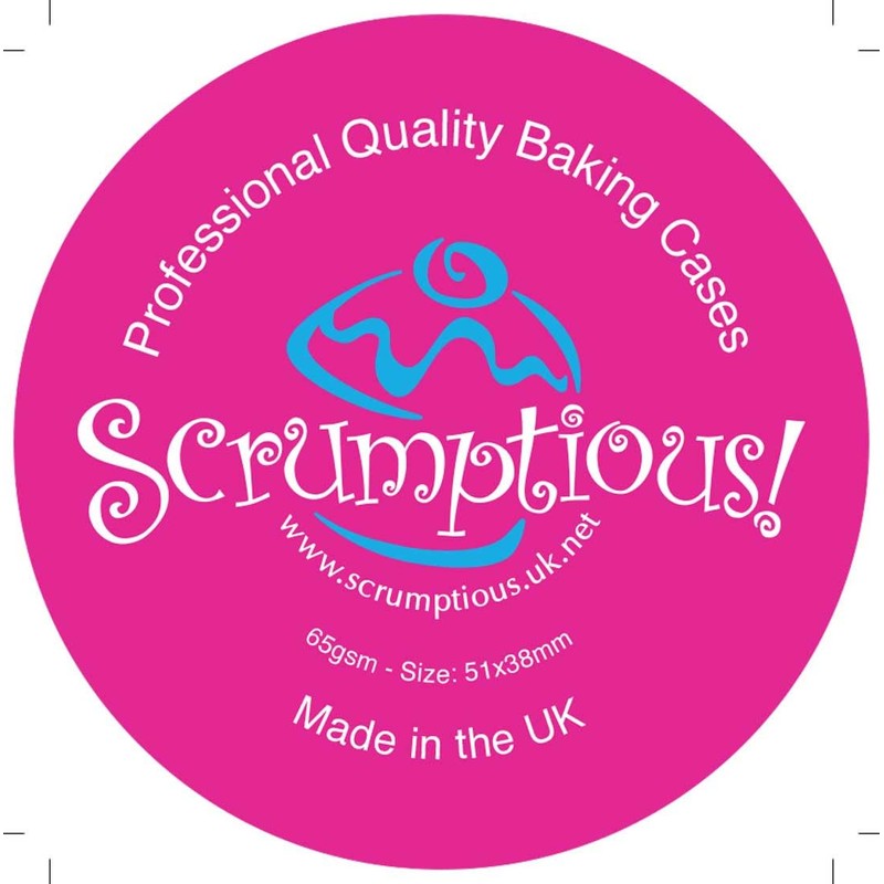 Scrumptious 36PC Christmas Greaseproof Paper Cupcake Cases for Baking -