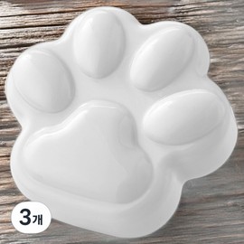 Refreshing cat paw skin, removing dead skin cells from the soles of the feet, paw grinder white, 3 pieces per pack, 84g / 고양이 발피부 발상쾌 발바닥 각질 굳은살 제거 발 그라인더 화이트 3개 1개입 84g