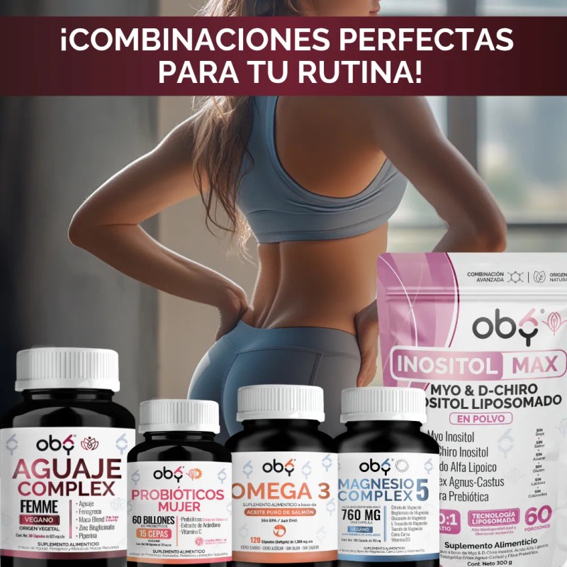 Oby Aguaje Complex Fenogreco Maca Blend Y Ms 60 Caps