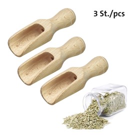Westmark Spice Scoop Set, 3 Pieces, Filling Volume: 2 g Each (Flour) / 3 ml, Beech Wood, Mini, Light Brown, 91932270