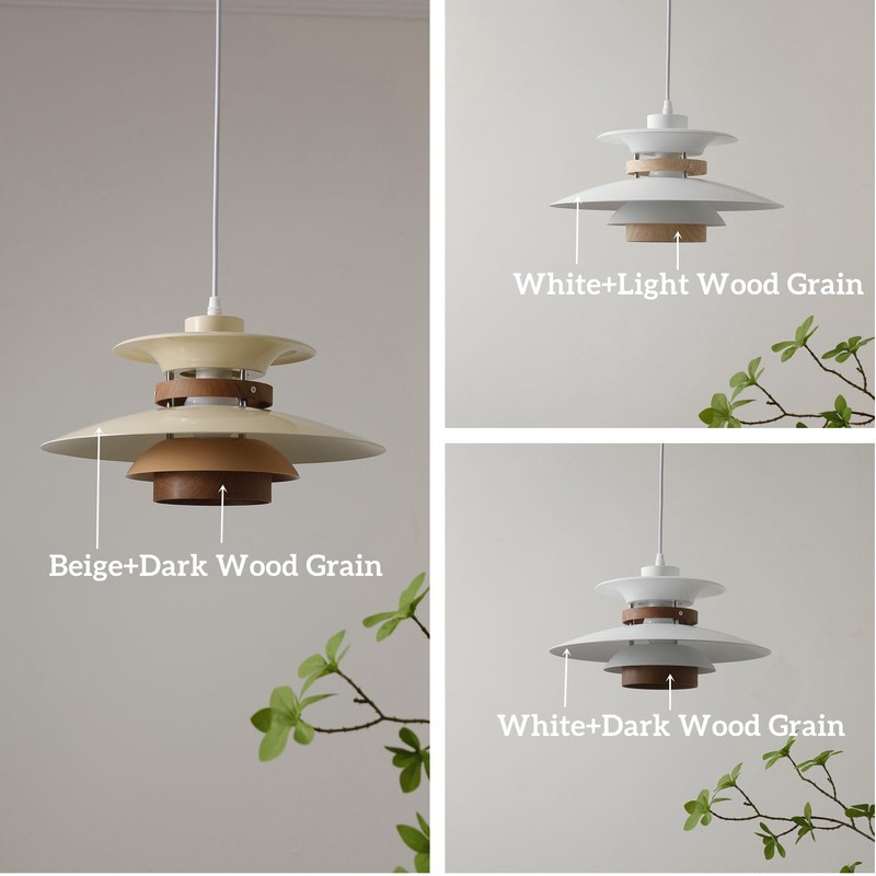 EFINEHOME Modern Decor Adjustable Pendant Lamp Kitchen Island, Aluminum and