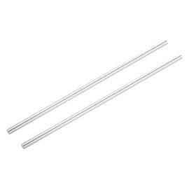 DMiotech 2 Pcs Aluminum Rods,1/4" Dia 14" Long Solid Round Rod 6061 Extruded Lathe Bar Stock Aluminum Metal Rods for DIY Craft Model Plane Ship Car