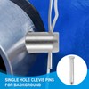 PATIKIL 10 x 100 Mm Single Hole Clevis Pins, 6