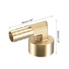 TA-VIGOR 1Pcs Brass Hose Barb Fitting Elbow, 12mm Barbed x