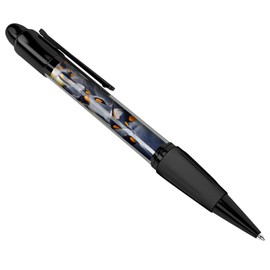 DV DESIGN Emperor Penguin Flock Art Cover Black Ballpoint Pen - Arctic Animal Print #14635