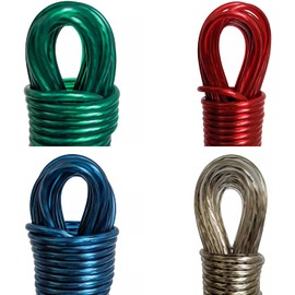 20m Clothes Rope Washing Line - Washing Line Rope - Thick Strong Rope Clothesline - Plastic Pvc Cover Garden Outdoor Cloth Drying Rope - Assorted Colors Laundry Clothes Lines (1 x Clothe Line)