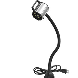 Work Desk Light, Machine Work Light, LED Flexible Gooseneck Light 700 Lumens IP66 Water and Dust Resistant 110-240 Volt Universal Fixed Base Work Light for Machine Tool and Lathe Industrial Lighting