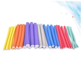 Baluue 42pcs Hair Curling Flex Rods Set Random Colors Hair Rollers Heatless Styling Tools