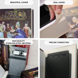 Vivva Real Paper Transfer Book Safe, Hollow with Secret Hidden Compartment, Combination Lock, Hidden Secret Storage Box, Coverbook Safe Containers for Money, Cash Box (Pride and Prejudice)