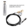 DIN477 1.5m Black Soda Hose with 3000psi pressure gauge Kit
