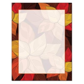 Artistic Leaves Letterhead Laser & Inkjet Printer Paper - 25 Sheets