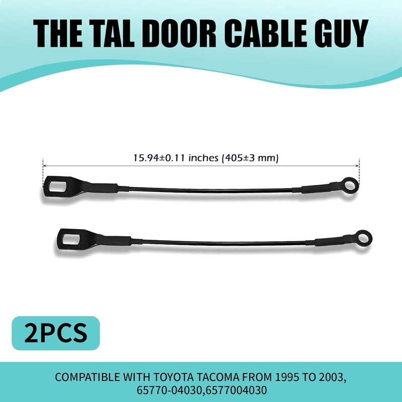 DACIRTY 2 PCS Tailgate Cable, Liftgate Support Straps Pull Cord,