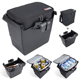 Defender Center Underseat Storage Bin+Portable Ice Chest Cooler ,Compatible with Can Am Defender/Defender Max 2016 - 2022 Replace OEM #715003446
