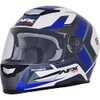 AFX FX-99 Helmet - Recurve (Small) (Pearl White/Blue)