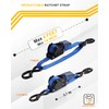 Strapinno Retractable Ratchet Straps - 1 in x 4 ft