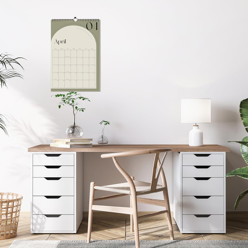 Aesthetic 2025-2026 Wall Calendar - Runs from January 2025 Until