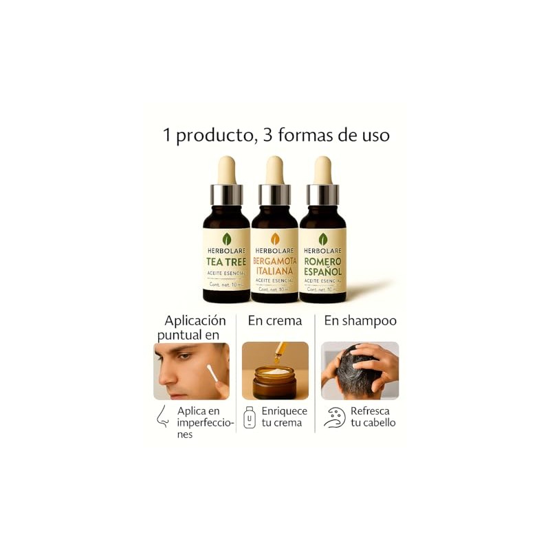 Herbolare Bergamota Italiana 10 ml, Aceite Esencial 100% Puro