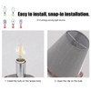 6 Pcs Cloth Lamp Shade Good Light Transmission E14 Candle