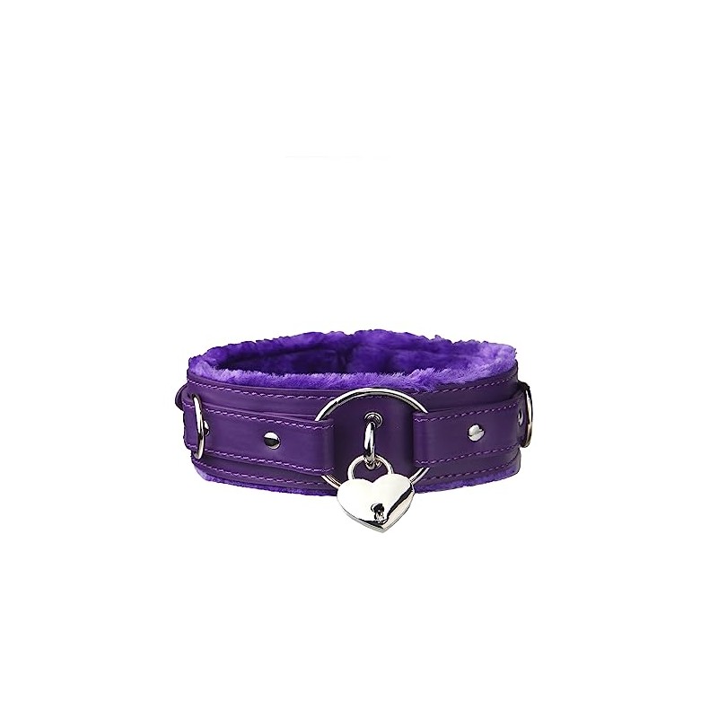 Blinan Leather choker Collar with Lock Adjustable Size for women