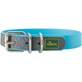 Hunter, Convenience Dog Collar, Made of Innovative Plastic Mix for Dog Training, Hunting and Leisure, 60 (L), turquoise