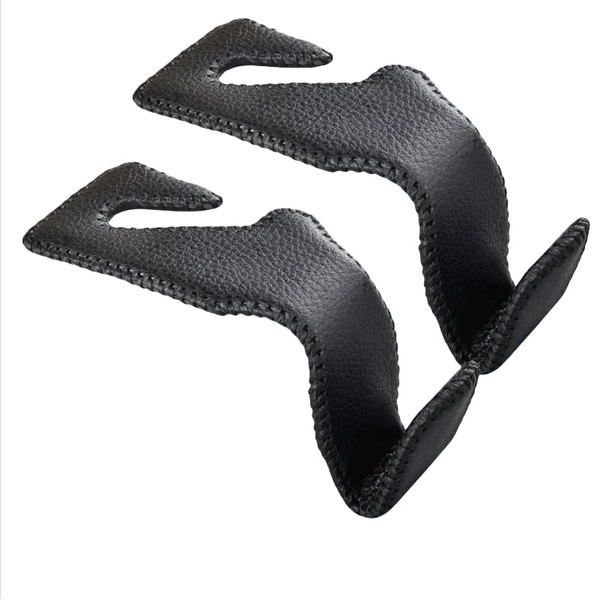 Leather Car Seat Headrest Hooks, 2Pcs Vehicle Seat Back Storage