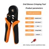 Ghrytonm Ferrule Crimping Tool Kit, AWG 10-4 Self-adjustable Ratchet Wire