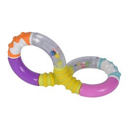 Simba 104010177 ABC Motorik Eight Rattle for Rattling, Gripping and Twisting, 16 cm