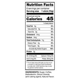 DaVinci Gourmet Slightly Sweet Cold Brew Stick Pack, Instant Coffee Powder, 6 Count (Pack of 1)