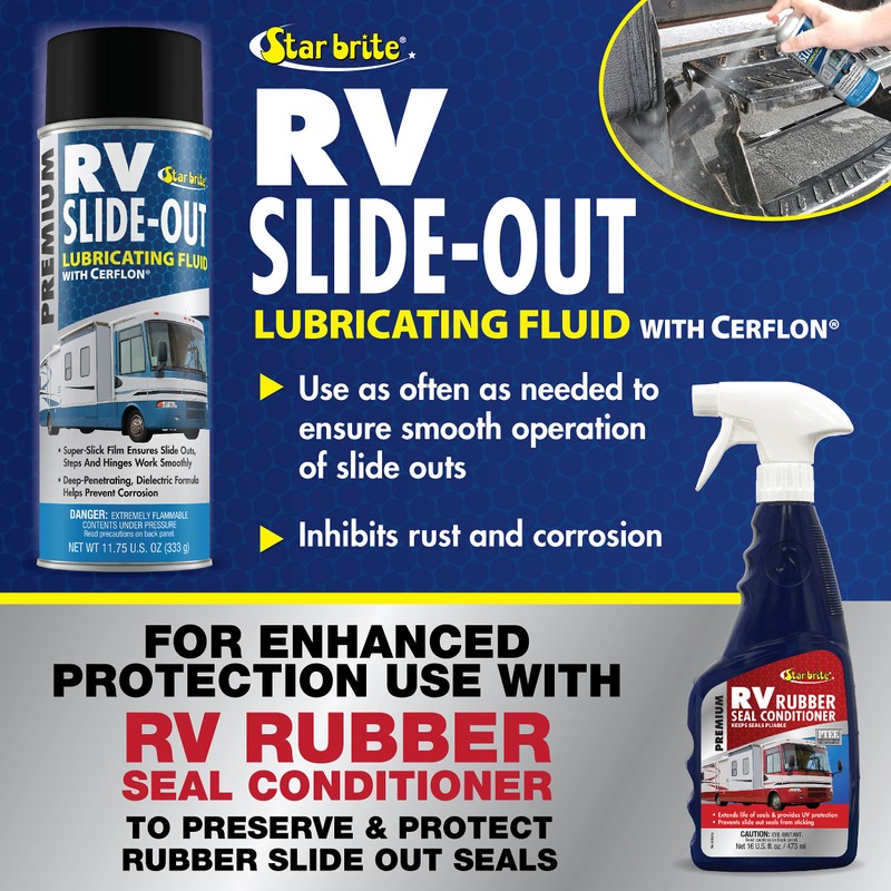 STAR BRITE RV Slide-Out Lubricating Fluid with Cerflon - Ultra-Slick,