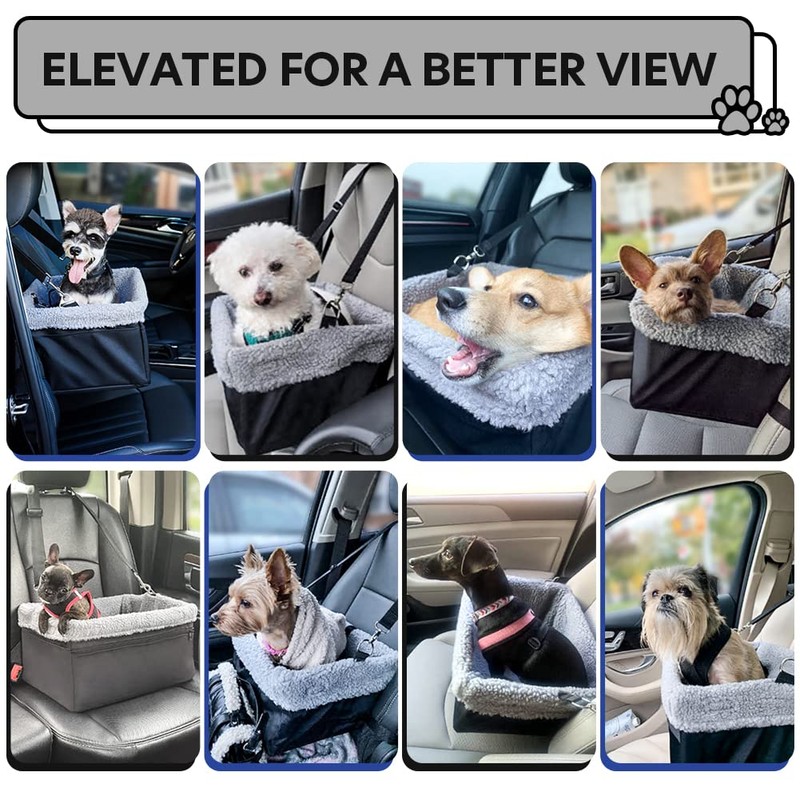 NOVOLAB Dog Car Seat for Small Dogs, Dog Booster Seat