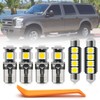 nsautolighting 12pcs White LED Interior Lights Bulb Kit for Ford